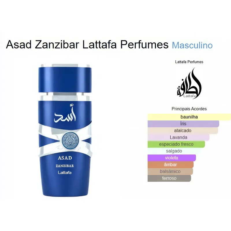 Asad Zanzibar Limited Edition Eau de Parfum -Lattafa 100ml - Imagem 3