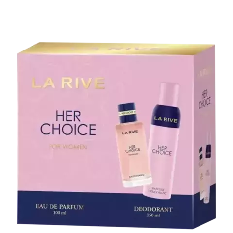 Kit Her Choice For Women La Rive Feminino - Eau de Parfum 100ml + Desodorante 150ml - Imagem 2