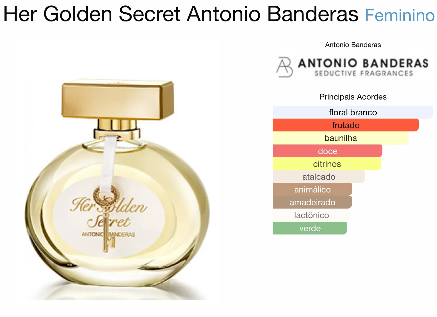 Her Golden Secret Banderas Eau de Toilette - Perfume Feminino 80ML - Imagem 2