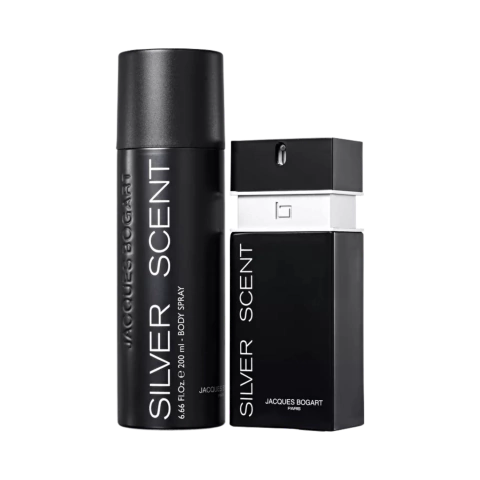 Kit Silver Scent Jacques Bogart Masculino - Eau de Toilette 100ml + Body Spray 200ml